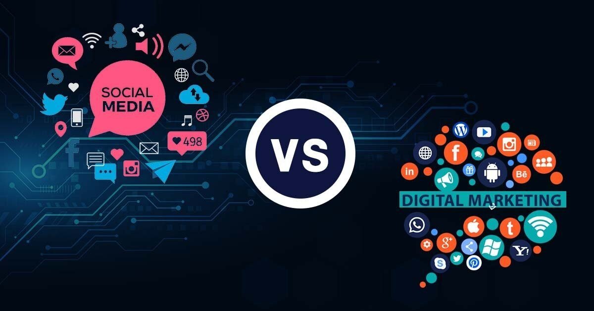 Digital Marketing vs Social Media Marketing